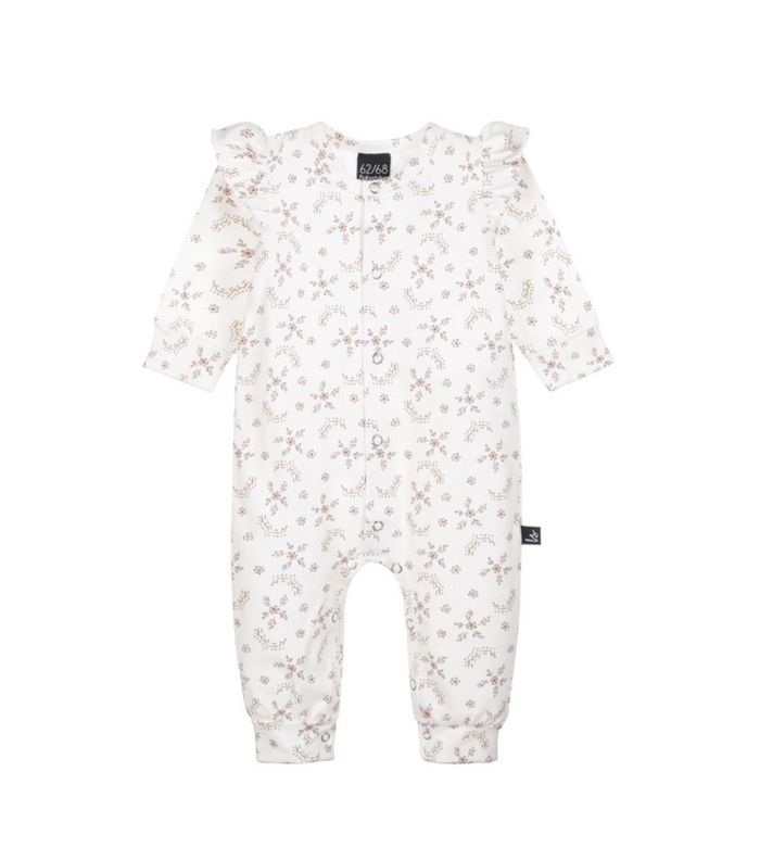 Babystiling - Pyjama à volants encadré de fleurs