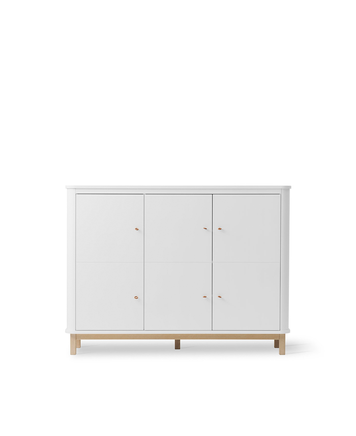 Oliver Furniture - Armoire Multi-Rangement 3 portes Wood