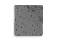 Jollein - Drap-housse - Jersey matelas de parc 75x95cm "Spot storm grey"