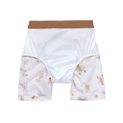 Lassig - Maillot short - Garçon "Animaux de la mer/blanc cassé"