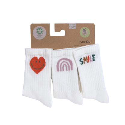 Lassig - Chaussettes de tennis enfants (3 pcs)  "Little Gang"