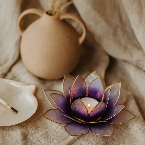 Bougeoir - Fleur de lotus