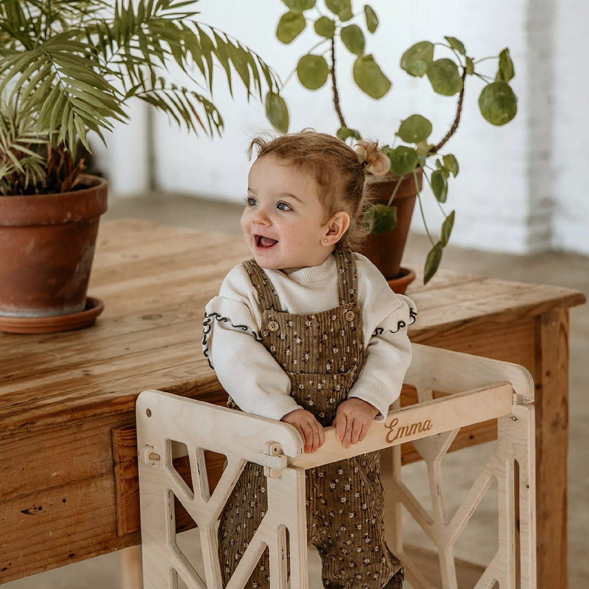 Tour d'apprentissage en bois chaise d'enfant tour observation