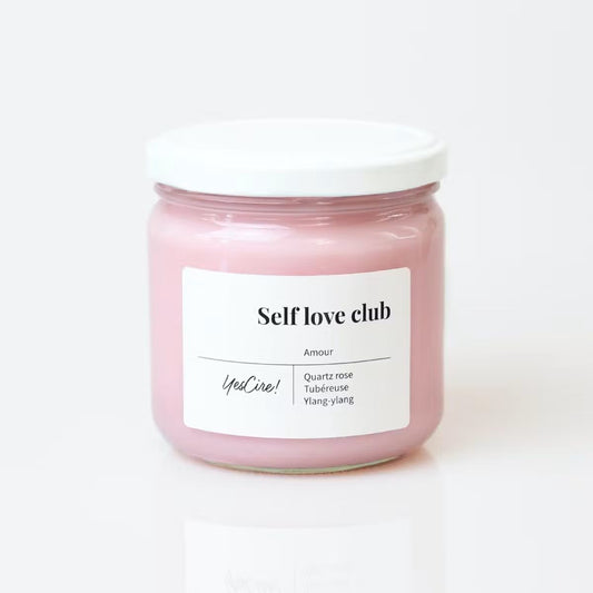 Yescire "Self love club" Bougie - quartz rose "Amour"