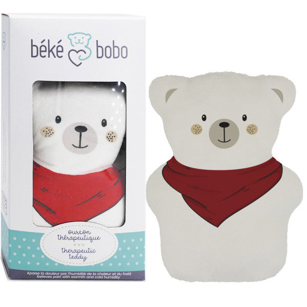 Beke Bobo - Ourson thérapeutique " Echarpe rouge »