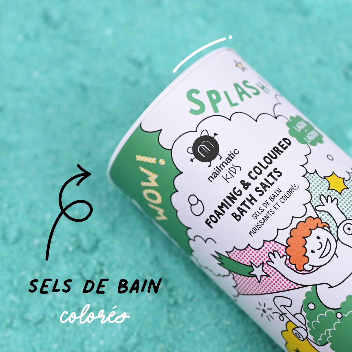 Nailmatic -  Sels de bain moussants "Vert lagon"