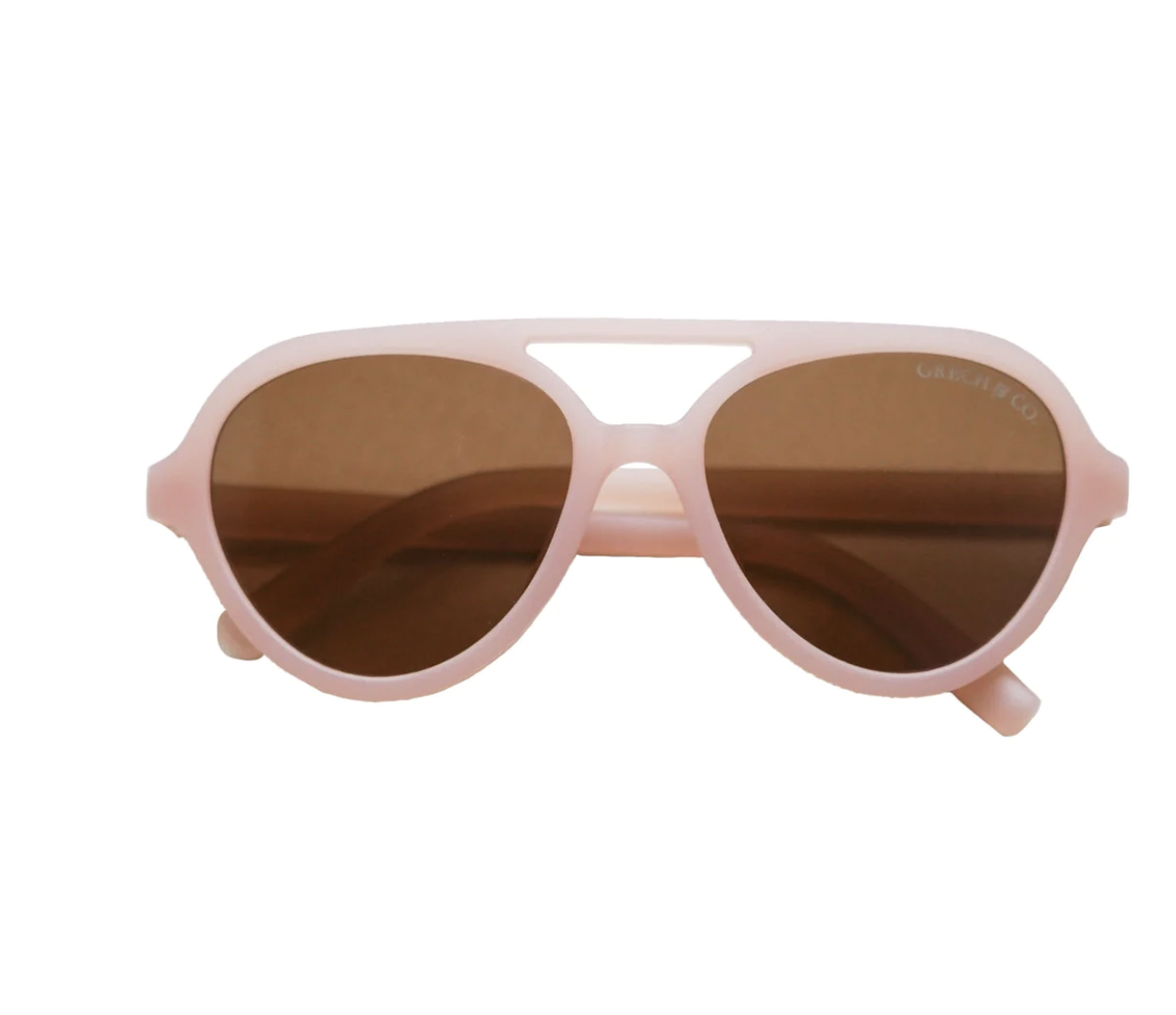 Grech & Co - Lunettes de soleil - Aviator "Coral rouge"