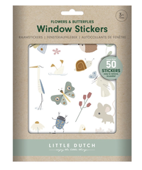 Autocollant pour fenetres Papillions et fleurs Little Ducht