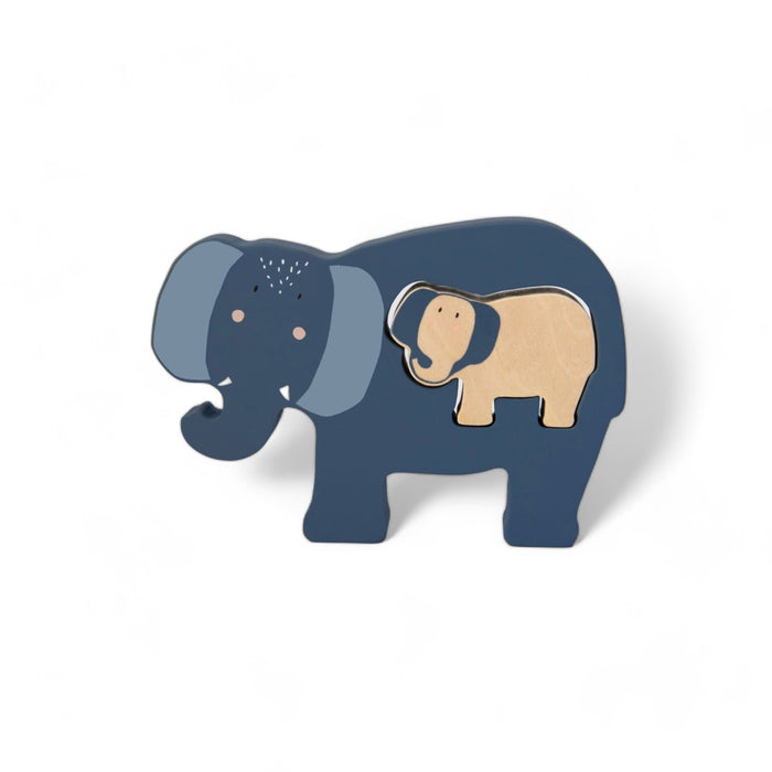 Trixie - Puzzle en Bois pour Bébé "Mrs. Elephant"