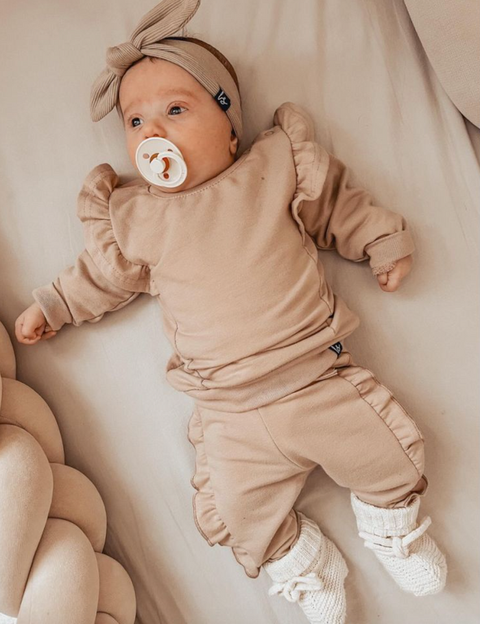 Babystiling - Pantalon à volant "beige"