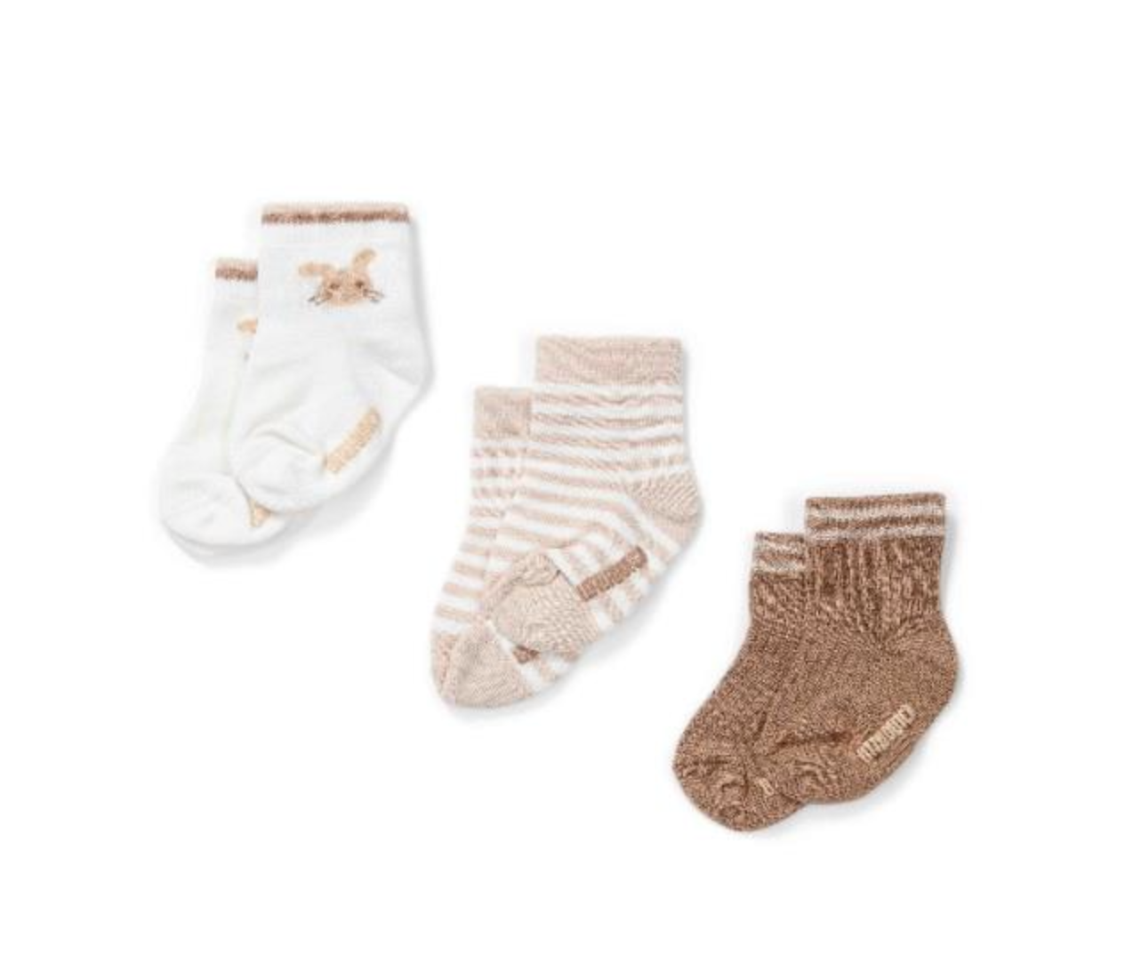 Little Dutch - Lot de 3 chaussettes "bunny"