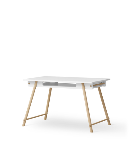 Oliver Furniture - Bureau Junior Camp - Ajustable en Hauteur "Blanc/Chêne"