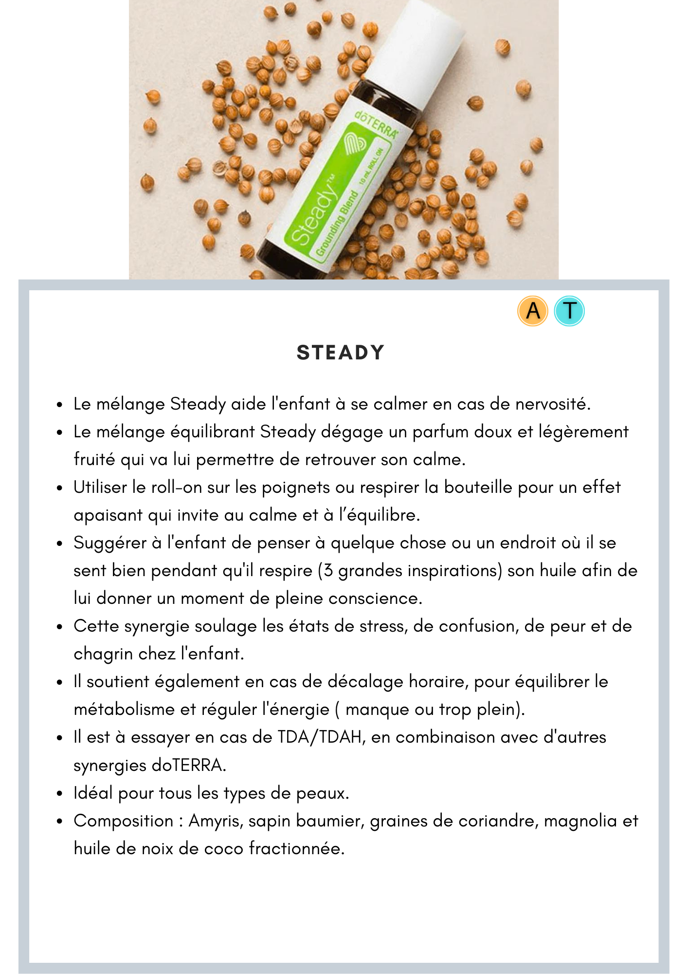 Doterra -  HE Steady "Mélange Équilibrant"