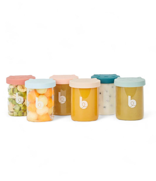 Babymoov - Lot de 6 pot de conservation en verre "Isy bowls"