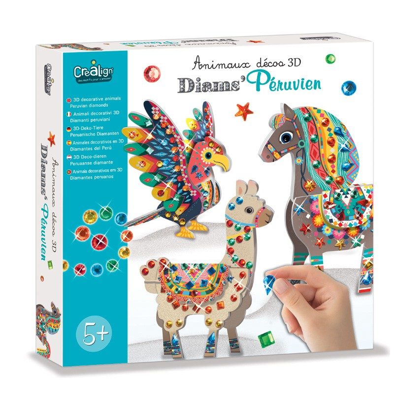 Crealign - Animaux Déco 3D "Diams Peruvien"