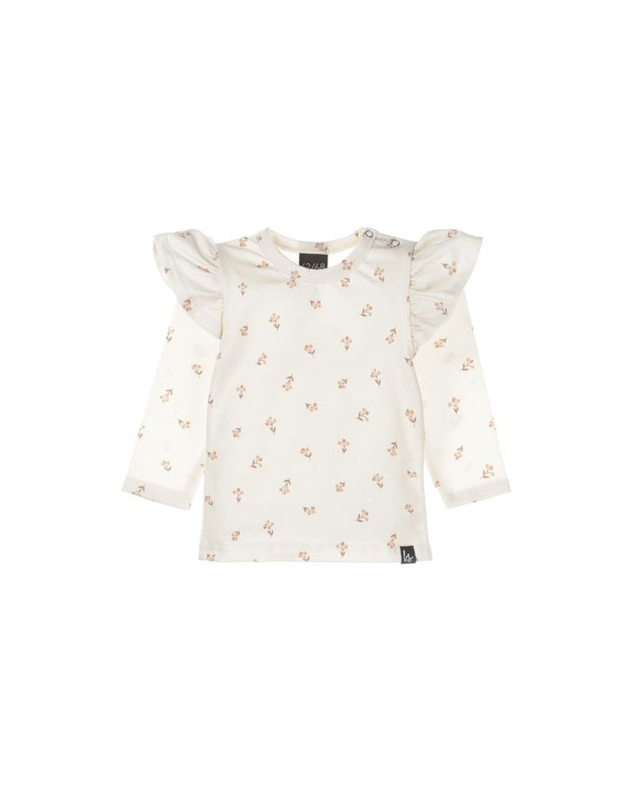 Babystyling - T-shrit longues manches volants "Berries"