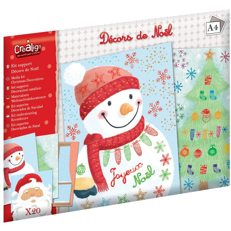 Crealign - Kit supports Feuilles "Décors de Noël"