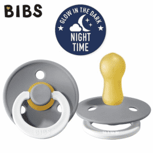 Bibs - Tétine - T2 - Glow "Gris" Nuit