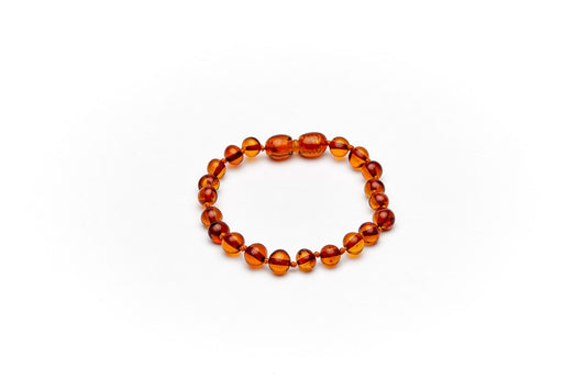 Bracelet d'ambre cognac"